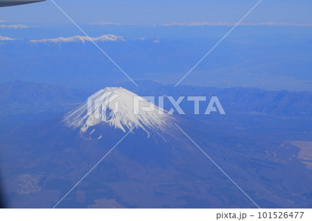 飛行機から見た富士山 101526477