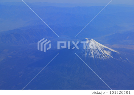 飛行機から見た富士山 101526501
