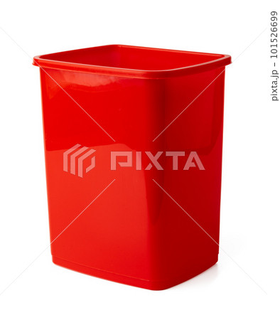 Simple plastic trash can isolated on white background Simple plastic trash can isolated on white background 101526699