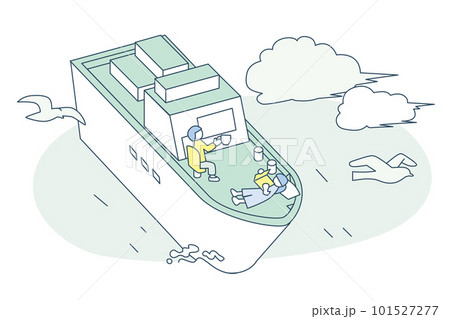 船に乗ってゆったりとした旅行。 101527277