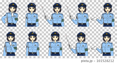 Summer clothes female police officer upper body set 2 Summer clothes female police officer upper body set 2 101528212
