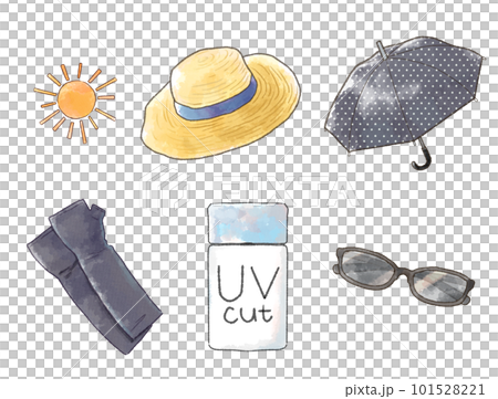 Set illustration of sun protection Set illustration of sun protection 101528221
