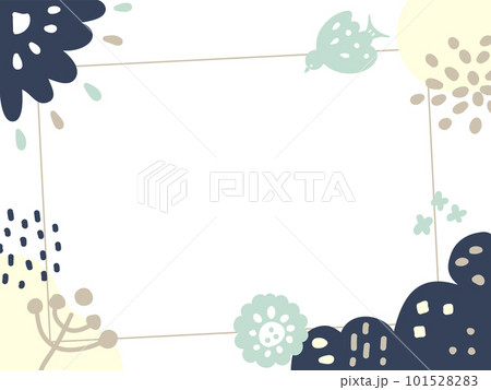 てがきでかわいいナチュラルな北欧のフレーム 101528283