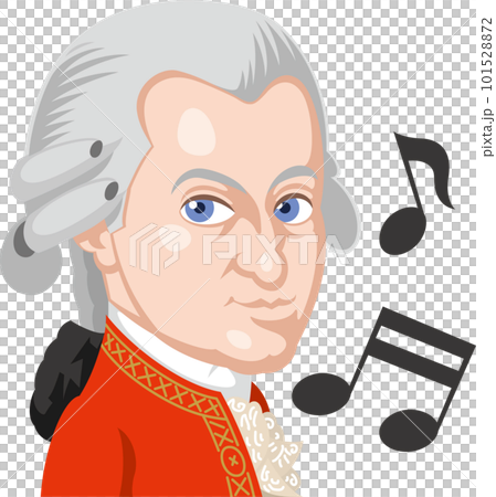 モーツァルト　世界の偉人キャラクター 101528872