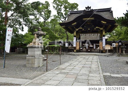 豊国神社　唐門と千成瓢箪 101529352