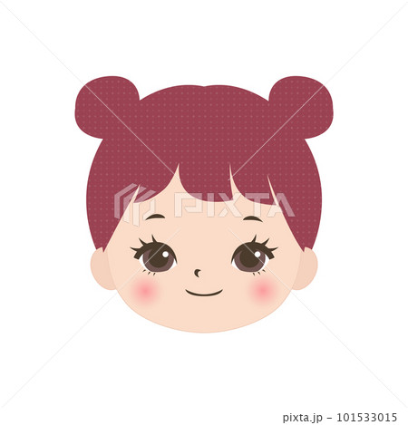 笑顔のかわいい女の子の顔 101533015