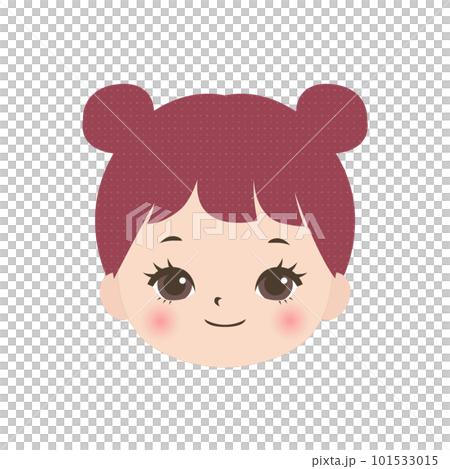 笑顔のかわいい女の子の顔 101533015