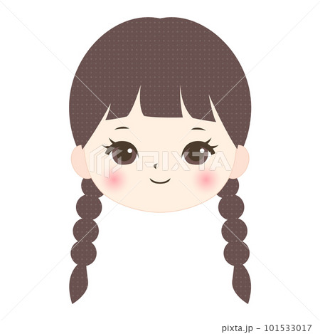 笑顔のかわいい女の子の顔 笑顔のかわいい女の子の顔 101533017