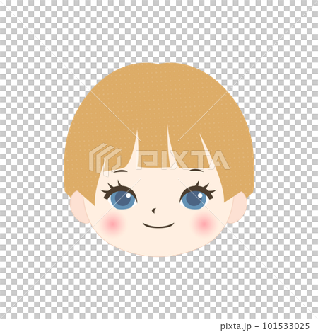 笑顔のかわいい子供の顔 101533025