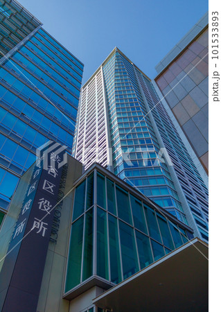 【東京の都市風景】渋谷宇田川町周辺の都市風景（渋谷区役所） 101533893