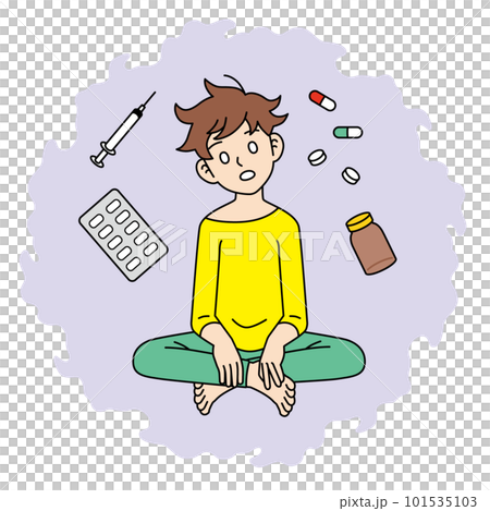 薬物依存症の男性 101535103