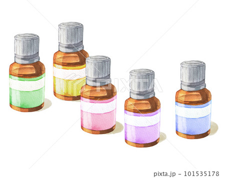 水彩で描いたエッセンシャルオイルのイラスト 水彩で描いたエッセンシャルオイルのイラスト 101535178