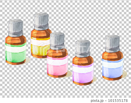 水彩で描いたエッセンシャルオイルのイラスト 水彩で描いたエッセンシャルオイルのイラスト 101535178