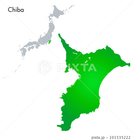千葉県と日本列島地図
