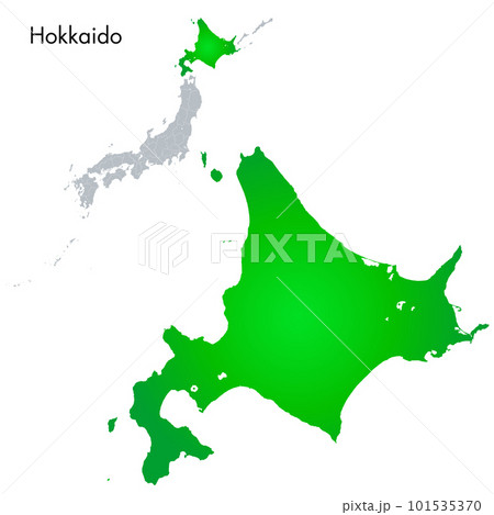 北海道と日本列島地図