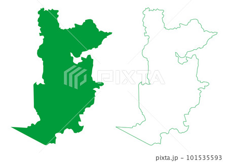 Barra de Sao Francisco municipality (Espirito Santo state, Municipalities of Brazil, Federative Republic of Brazil) map vector illustration, scribble sketch Barra de Sao Francisco map 101535593