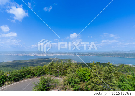 《鹿児島県》桜島　湯之平展望所・湯之平展望所からの風景 101535768