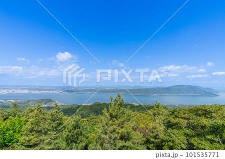 《鹿児島県》桜島　湯之平展望所・湯之平展望所からの風景 101535771