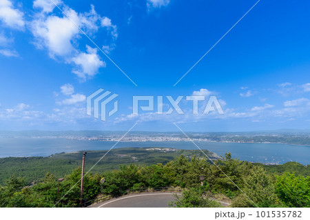 《鹿児島県》桜島　湯之平展望所・湯之平展望所からの風景 101535782