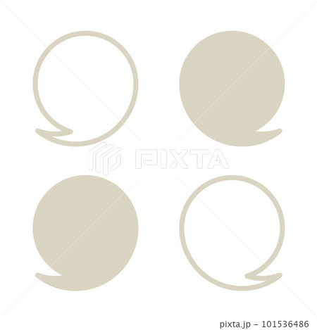 ふきだし 101536486