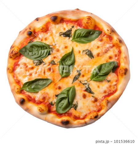 Hot pizza isolated. Illustration AI Generative 101536610