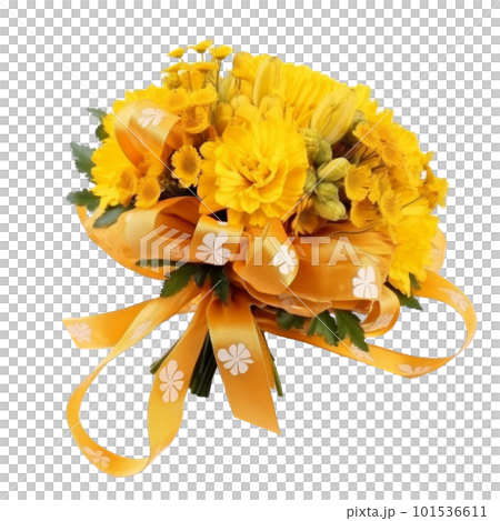 Flower bouquet isolated. Illustration AI Generative. 101536611