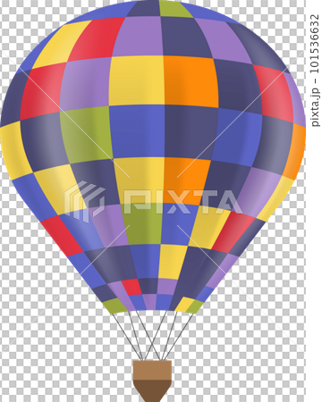 Colorful Air Balloon Isolated. 101536632