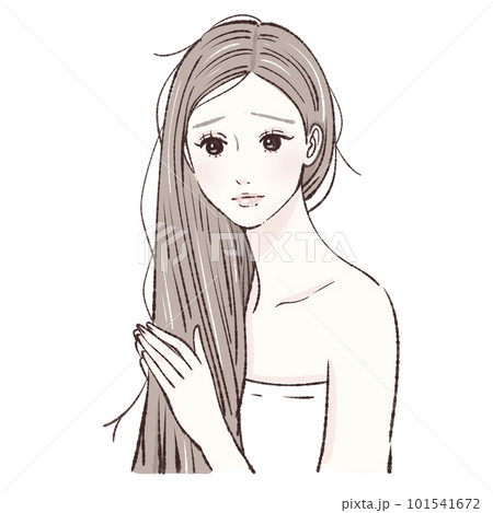 女性, 女の子, 女の人, 髪, 人物, ヘアケア, ヘアー, ヘアースタイル, ファッション, 美 101541672