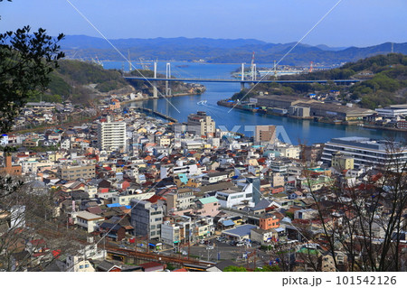 【広島県】千光寺から見た尾道の町並み 【広島県】千光寺から見た尾道の町並み 101542126