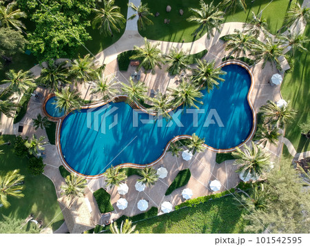 Swimming pool, view from above. Swimming pool, view from above. 101542595