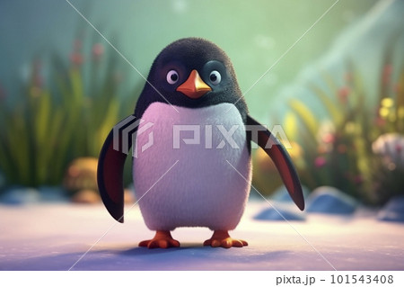 可愛いペンギン　AI画像 101543408