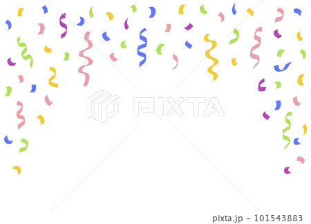 Colorful bright confetti isolated on transparent background. 101543883