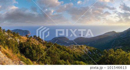 Budva riviera coastline. Montenegro, Balkans, Adriatic sea. 101546613