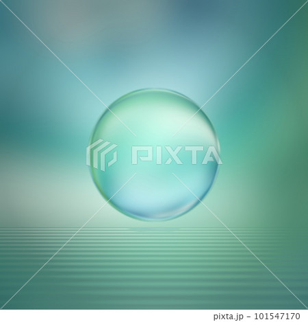 緑　グリーン　GREEN　球　水面　素材　背景　壁紙　装飾　バックグラウンド 101547170