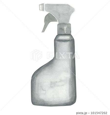 Liquid spray. Watercolor illustration on a transparent background made by hand 101547202