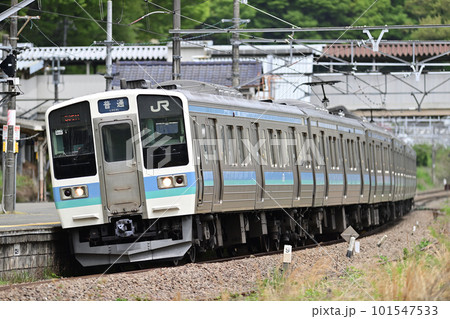 中央本線　上野原　JR東日本　211系　N608編成（長野） 101547533