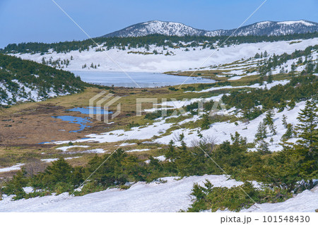 残雪期一切経山登山 残雪期一切経山登山 101548430