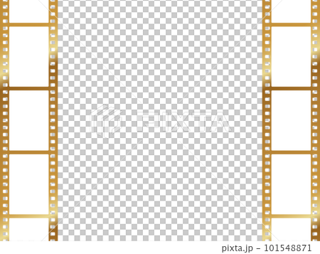 golden film frame illustration background 101548871