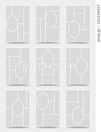 Moodboard template. Photo collage layout. Minimalist Moodboard. Moodboard template. Photo collage layout. Minimalist Moodboard. 101549427
