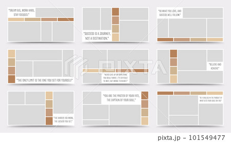Moodboard template. Photo collage layout. Minimalist Moodboard. Moodboard template. Photo collage layout. Minimalist Moodboard. 101549477