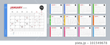 Calendar 2022 month schedule. Time management, Swipe up and Coronavirus minimal line icons. Sales diagram, Thunderstorm weather, Quick tips icons. Atom, Low thermometer, Faq web elements. Vector 101549678