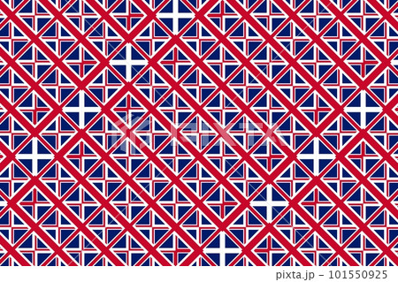 Geometric pattern in the colors of the national flag of United Kingdom. The colors of United Kingdom. 101550925