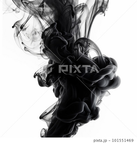 black smoke isolated on white background, Abstract design with copy space, design element. Smoke texture freeze motion dark powder smooth. black smoke isolated on white background, Abstract design with copy space, design element. Smoke texture freeze motion dark powder smooth. 101551469