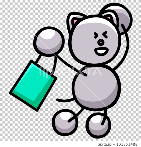 Nyanmaru's illustration (horizontal flipped version) Cat 101551488