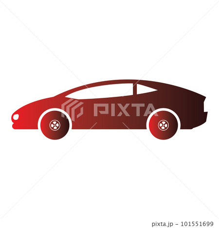 Isolated colored car icon Flat design Vectorのイラスト素材 [101551699] - PIXTA