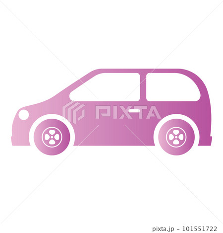 Isolated colored car icon Flat design Vectorのイラスト素材 [101551722] - PIXTA