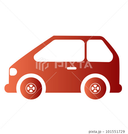 Isolated colored car icon Flat design Vectorのイラスト素材 [101551729] - PIXTA