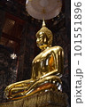 Big golden buddha statue in Wat Suthat Thepwararam, one of landmarks in Bangkok, Thailand. 101551896
