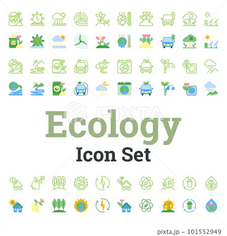 Green Living: Ecology Icon Set 101552949