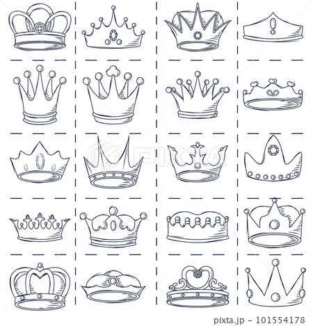 Seamless pattern background with golden crowns Vector Seamless pattern background with golden crowns Vector 101554178